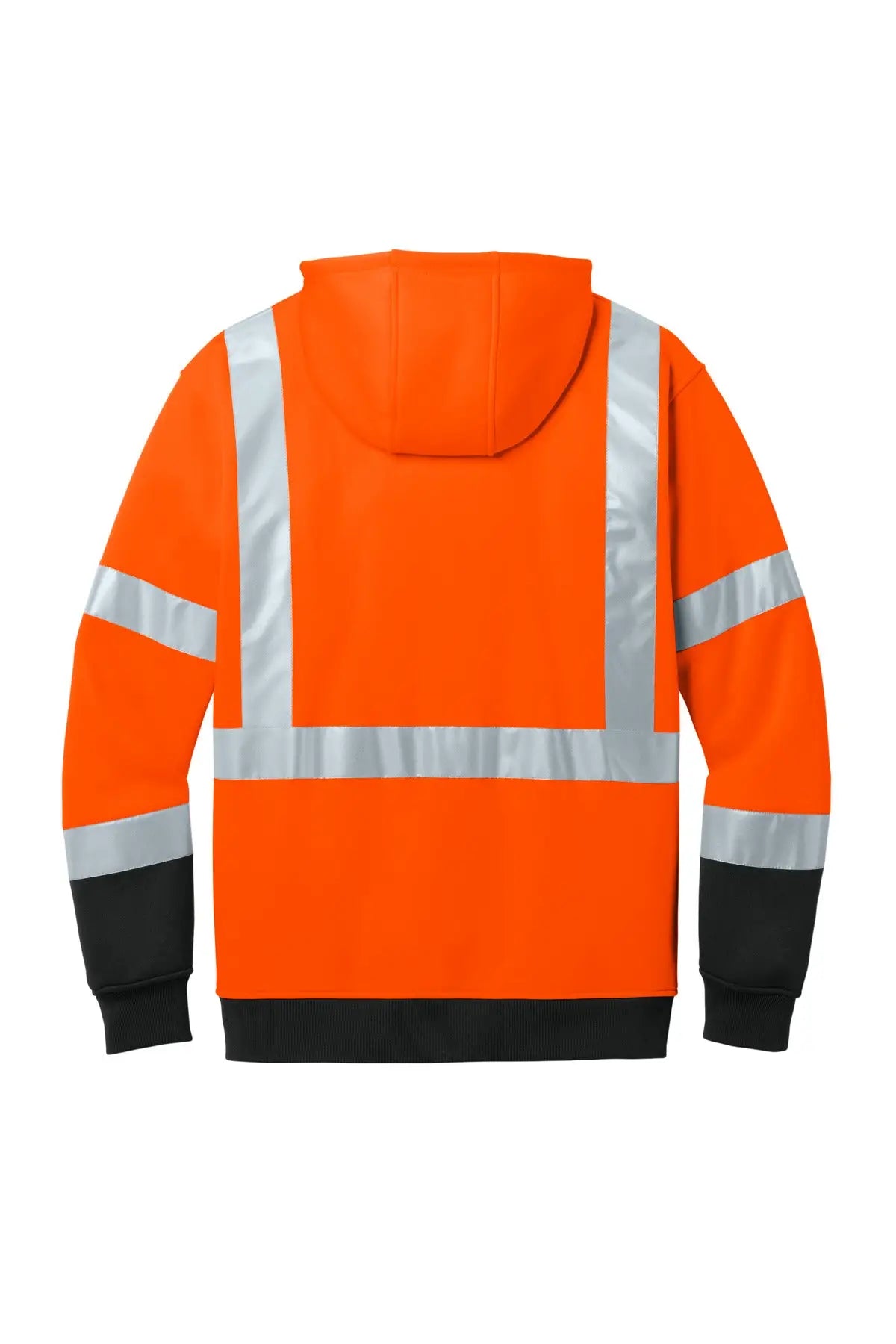 Cornerstone Csf301 Ansi 107 Class 3 Heavy-duty Fleece Pullover Hoodie - Safety Orange