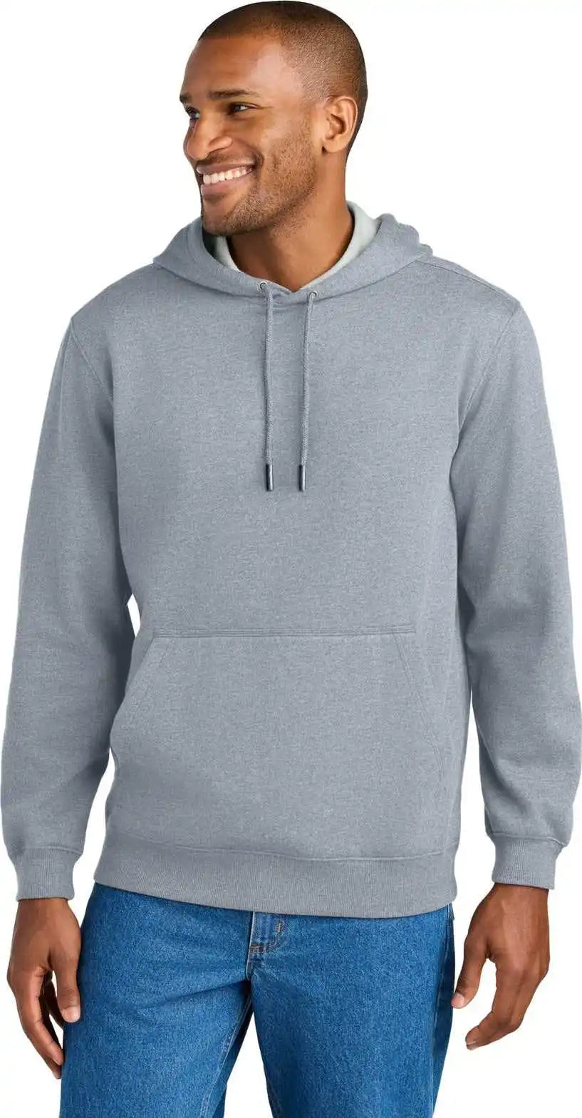 Cornerstone Csf630 Tough Fleece Pullover Hoodie - Heather Grey