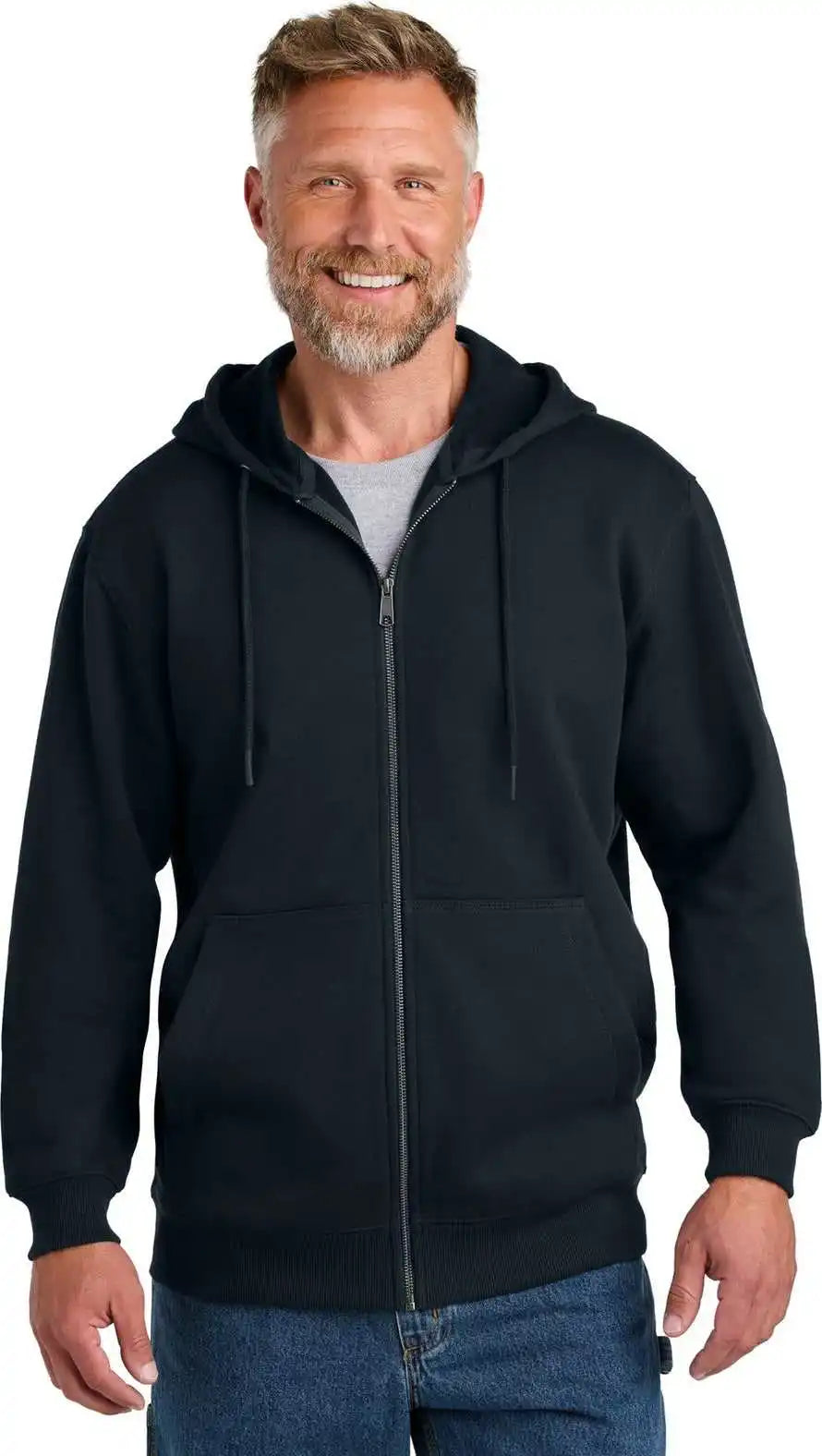 Cornerstone Csf631 Tough Fleece Full-zip Hoodie - Navy