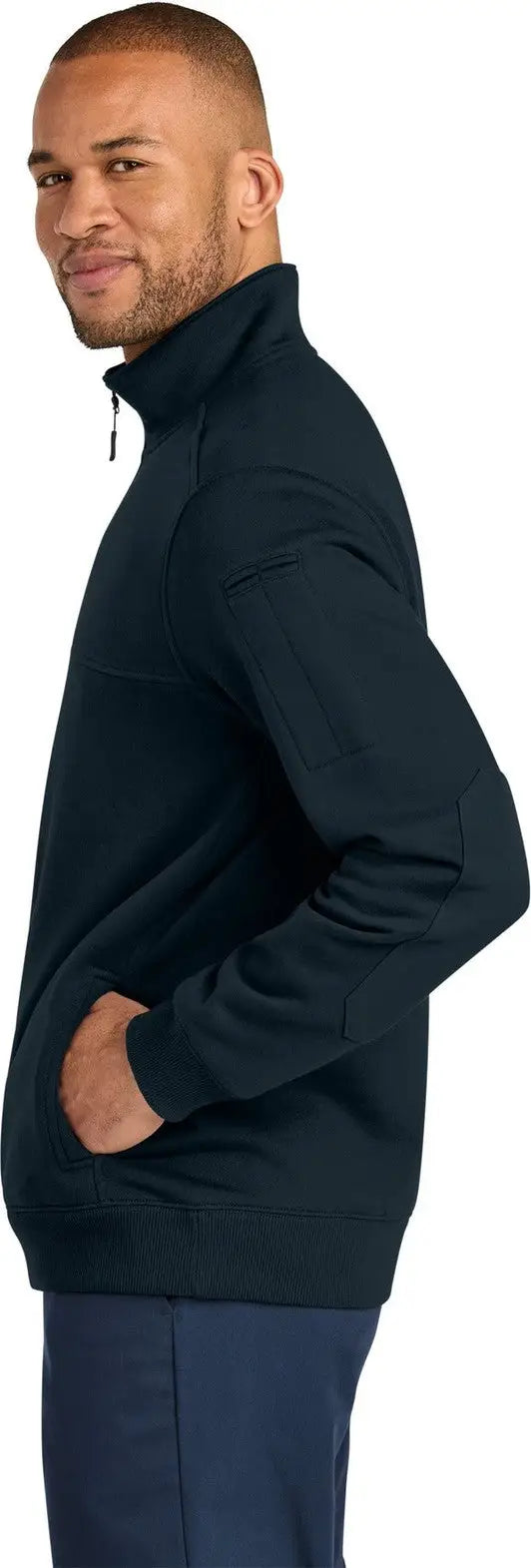 Cornerstone Csf635 12-oz. Tough Fleece Job Shirt - Navy Blue