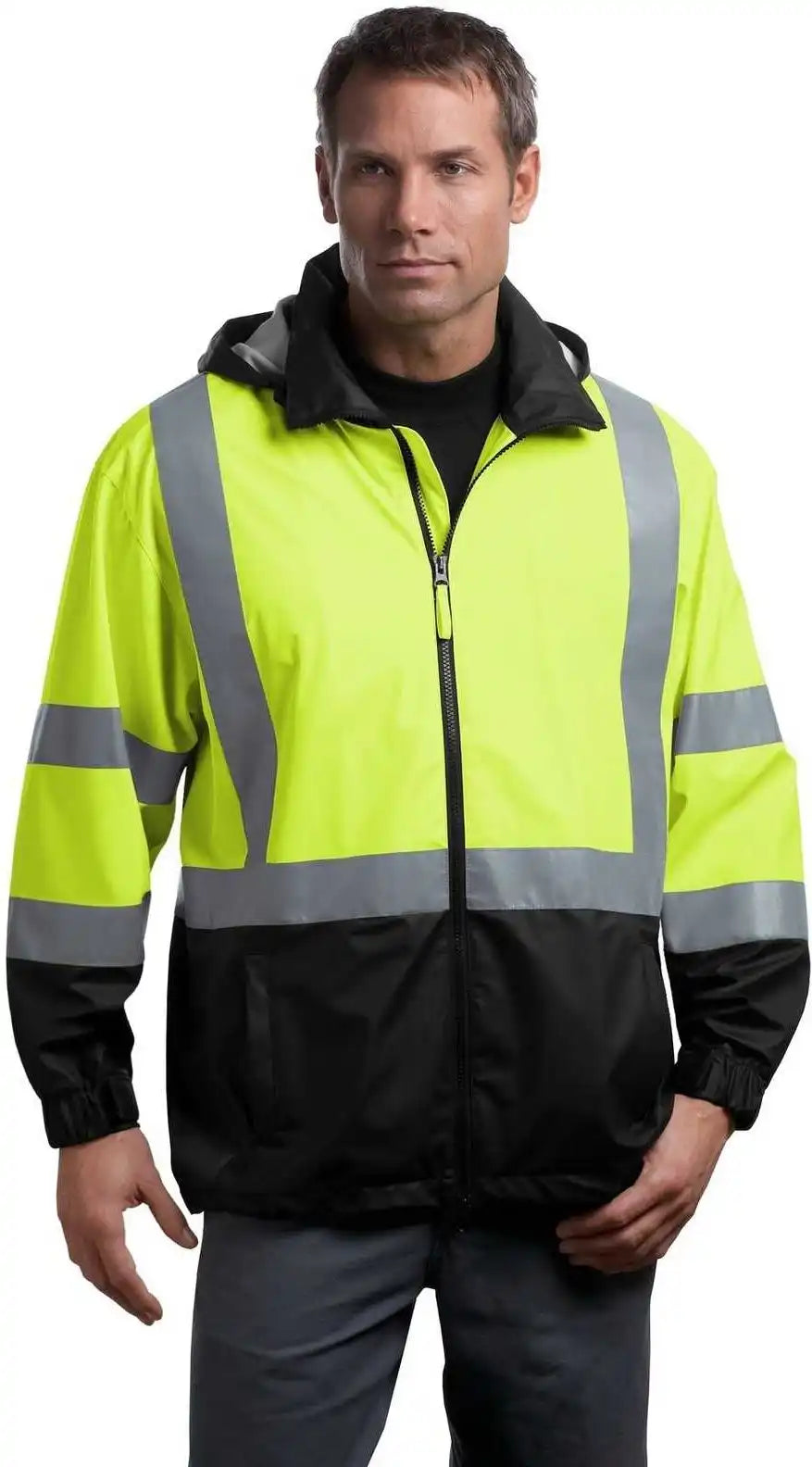 Cornerstone Csj25 Ansi 107 Class 3 Safety Windbreaker Yellow Black