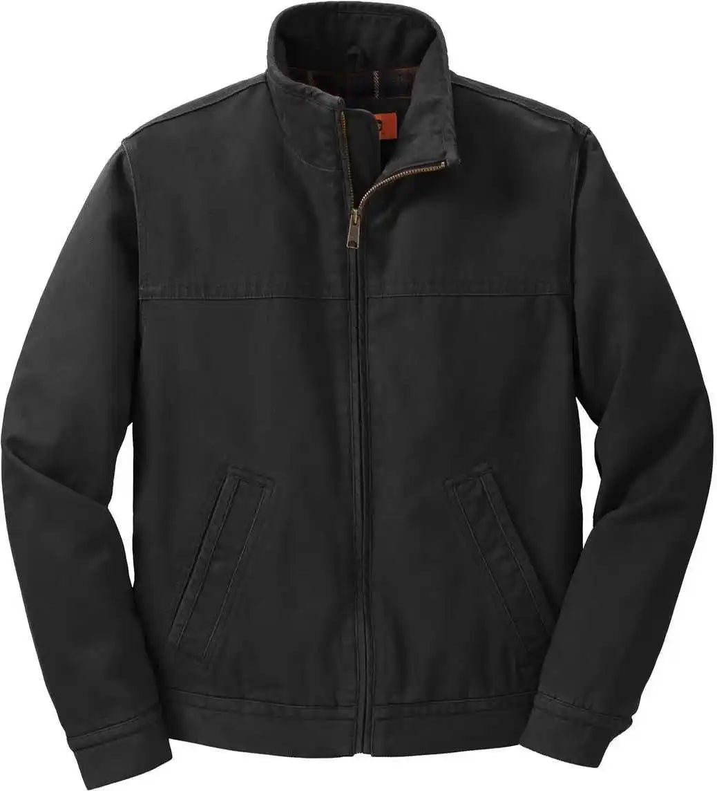 Cornerstone Csj40 Washed Duck Cloth Flannel Lined Work Jacket Black