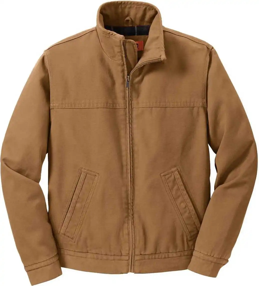 Cornerstone Csj40 Washed Duck Cloth Flannel Lined Work Jacket Brown