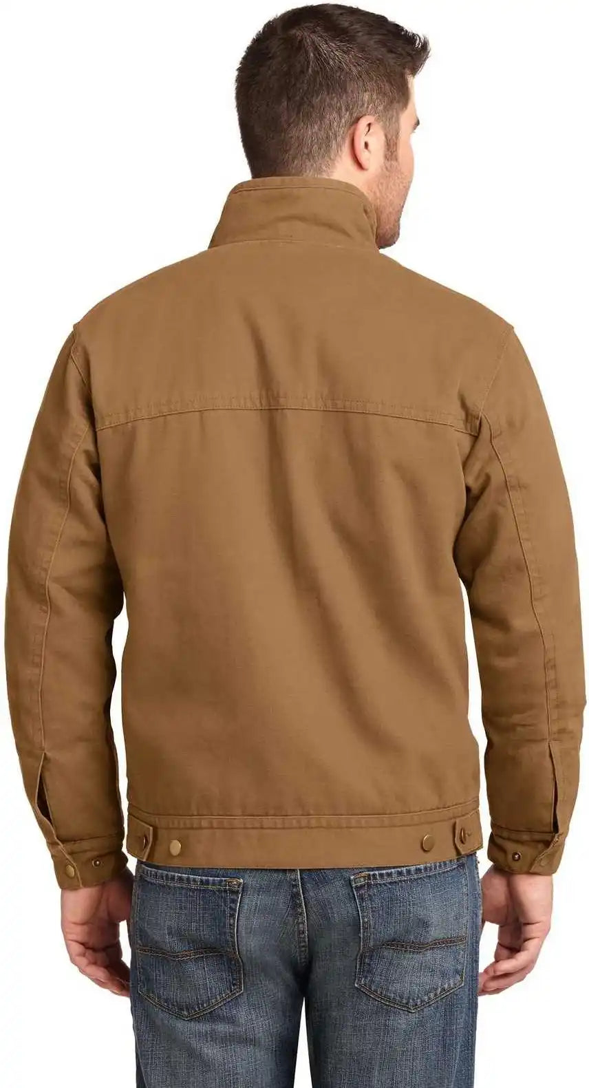 Cornerstone Csj40 Washed Duck Cloth Flannel Lined Work Jacket Brown