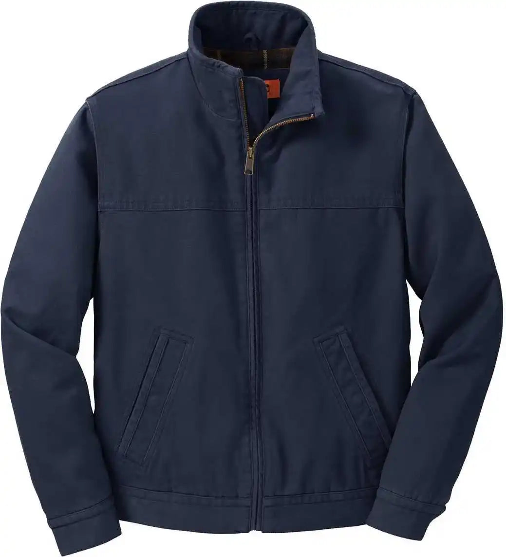 Cornerstone Csj40 Washed Duck Cloth Flannel Lined Work Jacket Navy