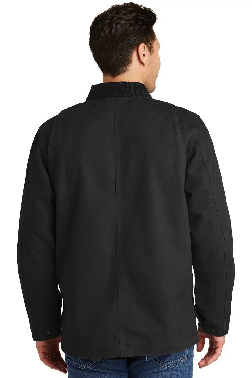 Cornerstone Csj50 Washed Duck Cloth Chore Coat - Black