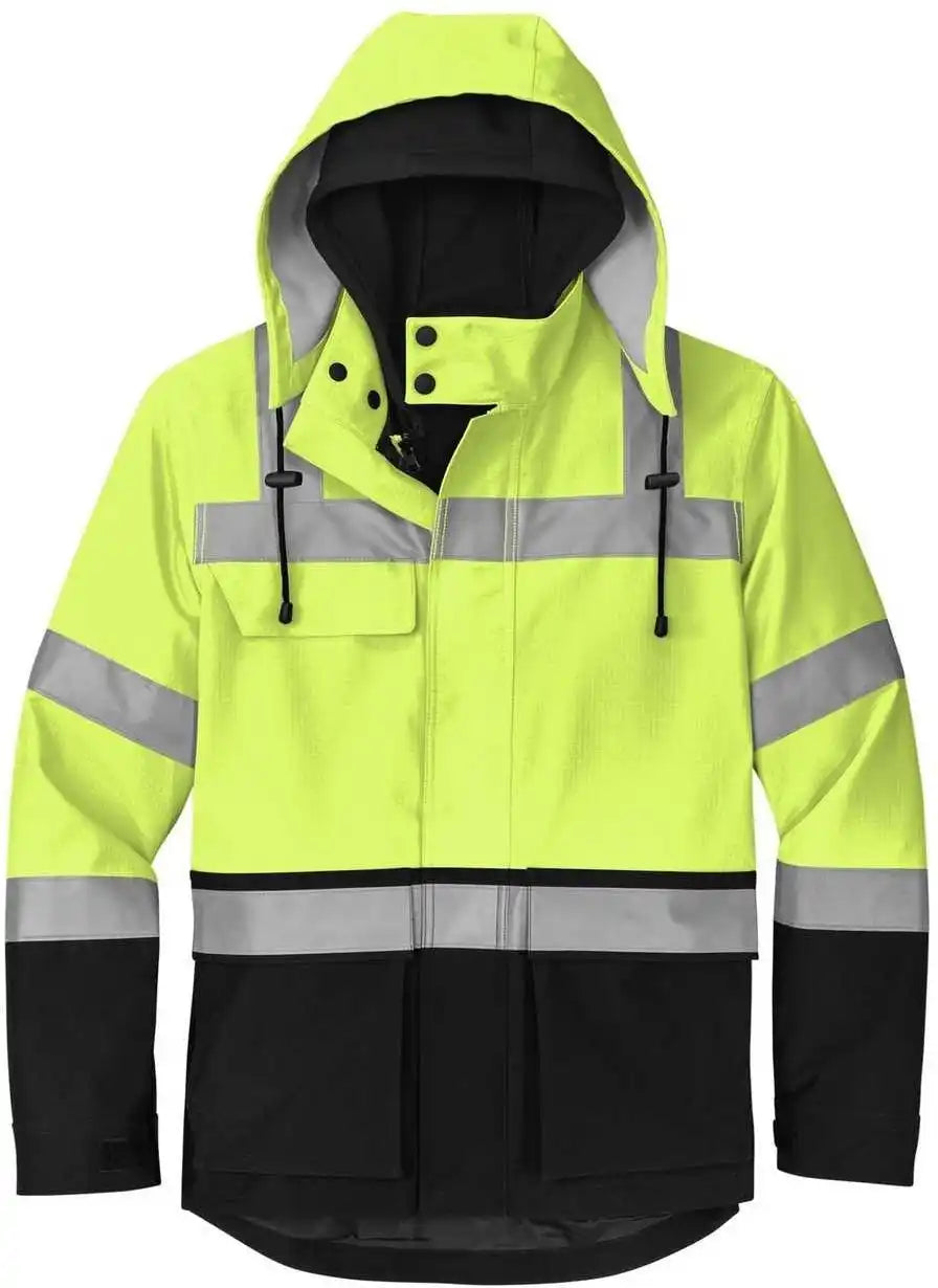 Cornerstone Csj502 Ansi 107 Class 3 Waterproof Ripstop in 1 Parka Safety Yellow