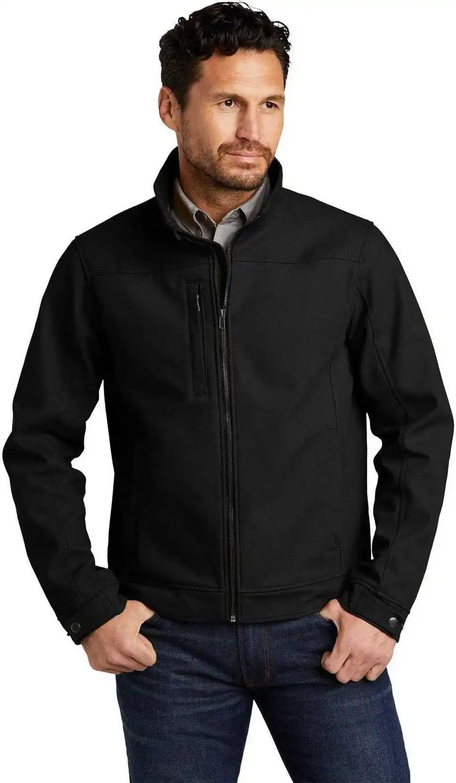 Cornerstone Csj60 Duck Bonded Soft Shell Jacket - Black