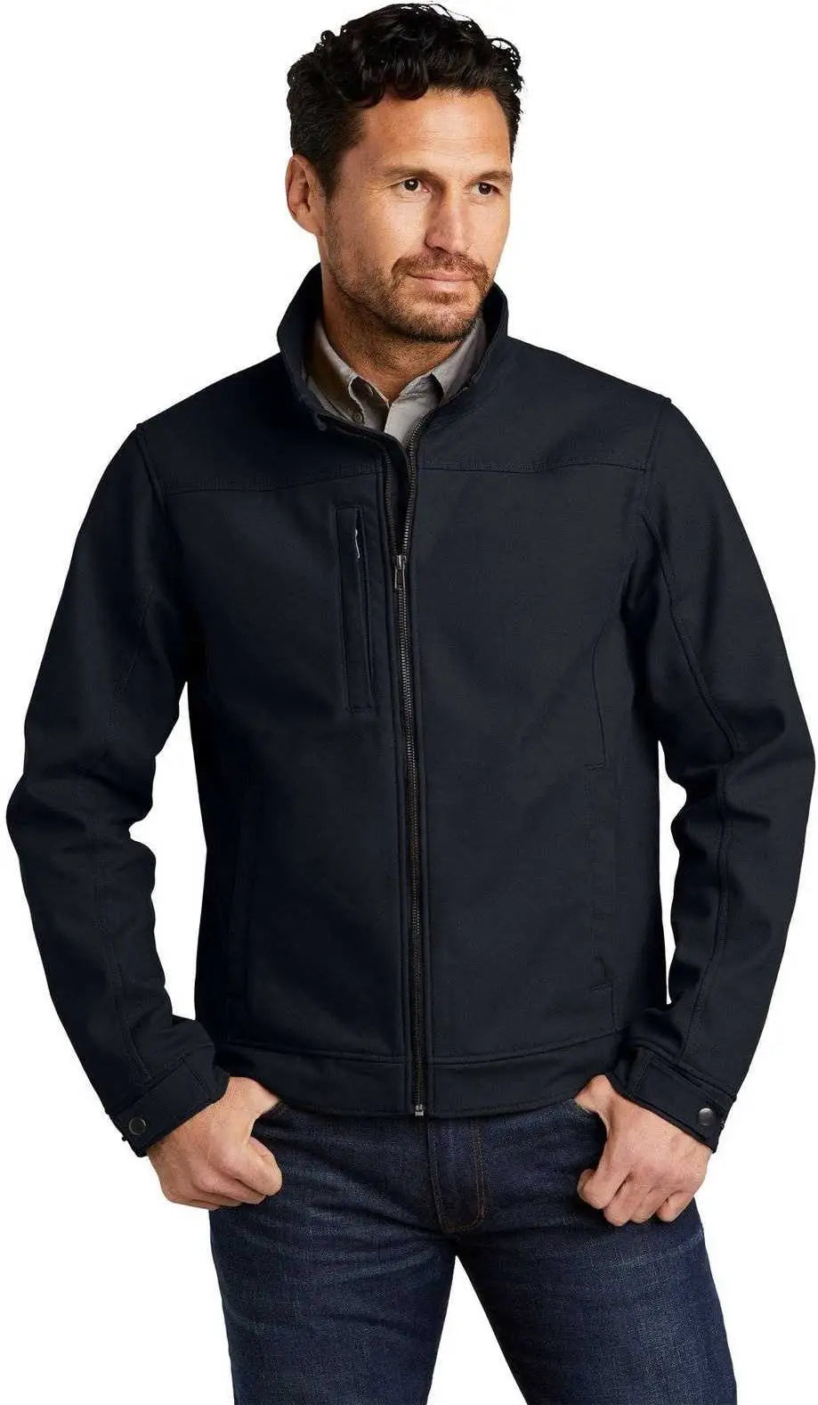 Cornerstone Csj60 Duck Bonded Soft Shell Jacket - Navy Blue