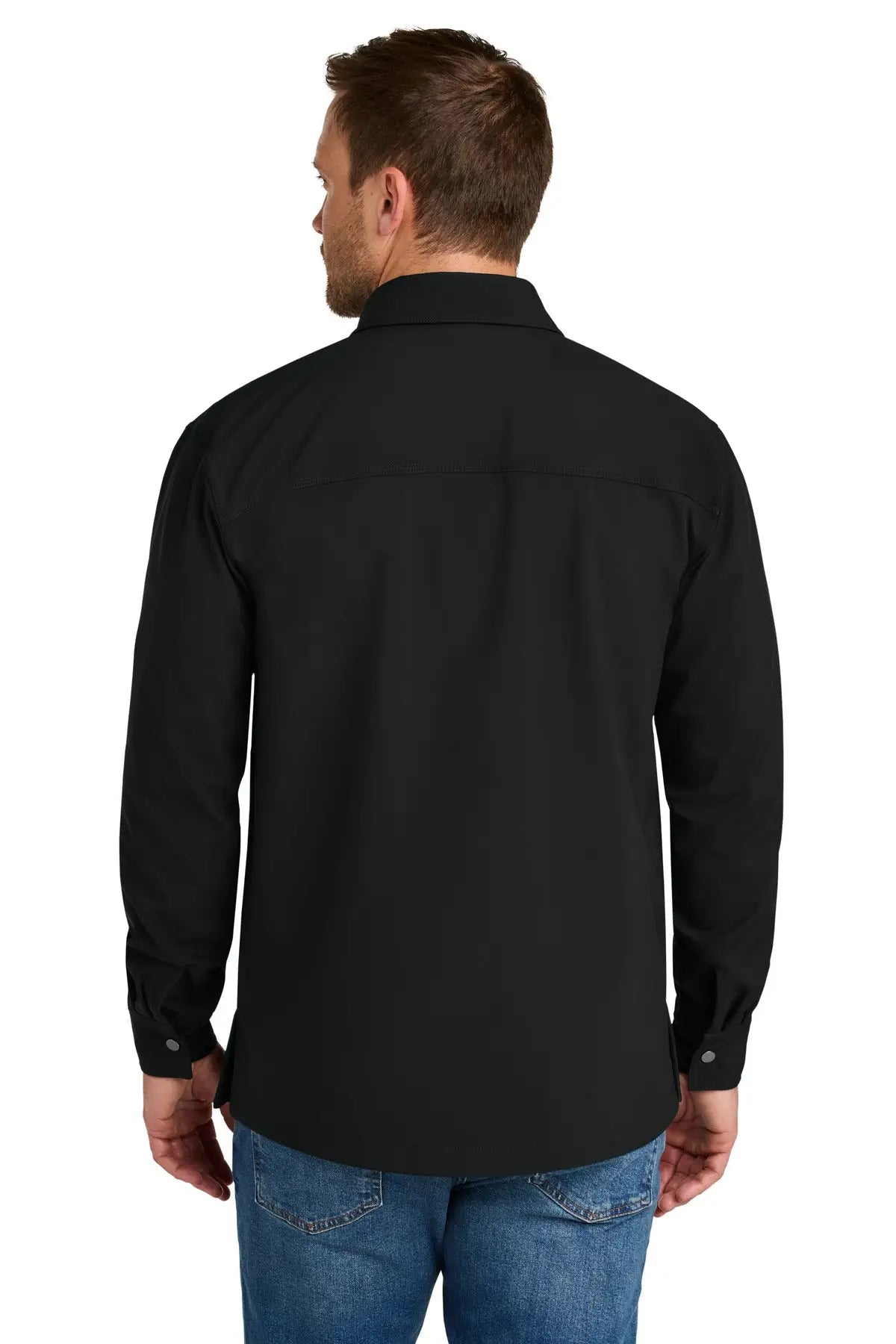 Cornerstone Csj73 Soft Shell Shirt Jacket - Black