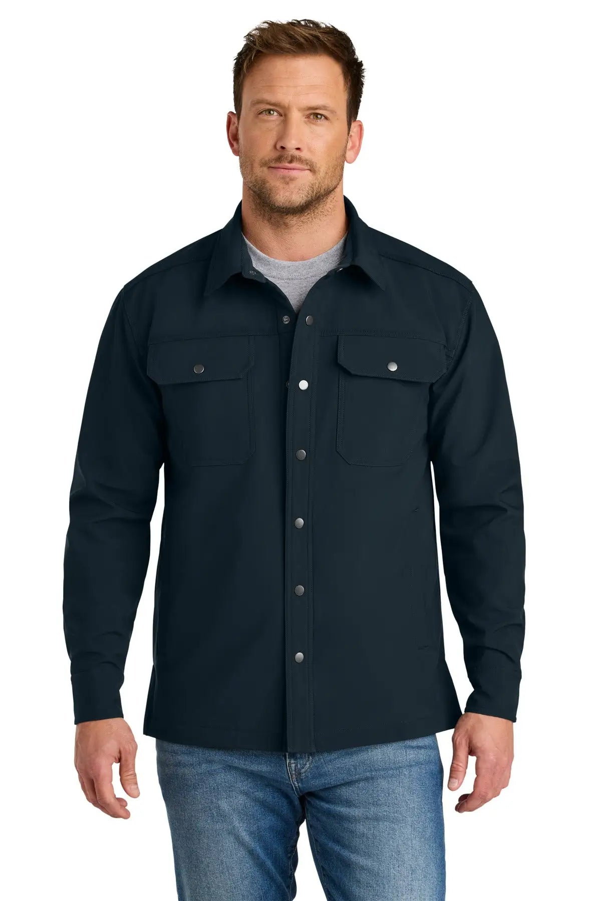 Cornerstone Csj73 Soft Shell Shirt Jacket - Navy - Adult Xs