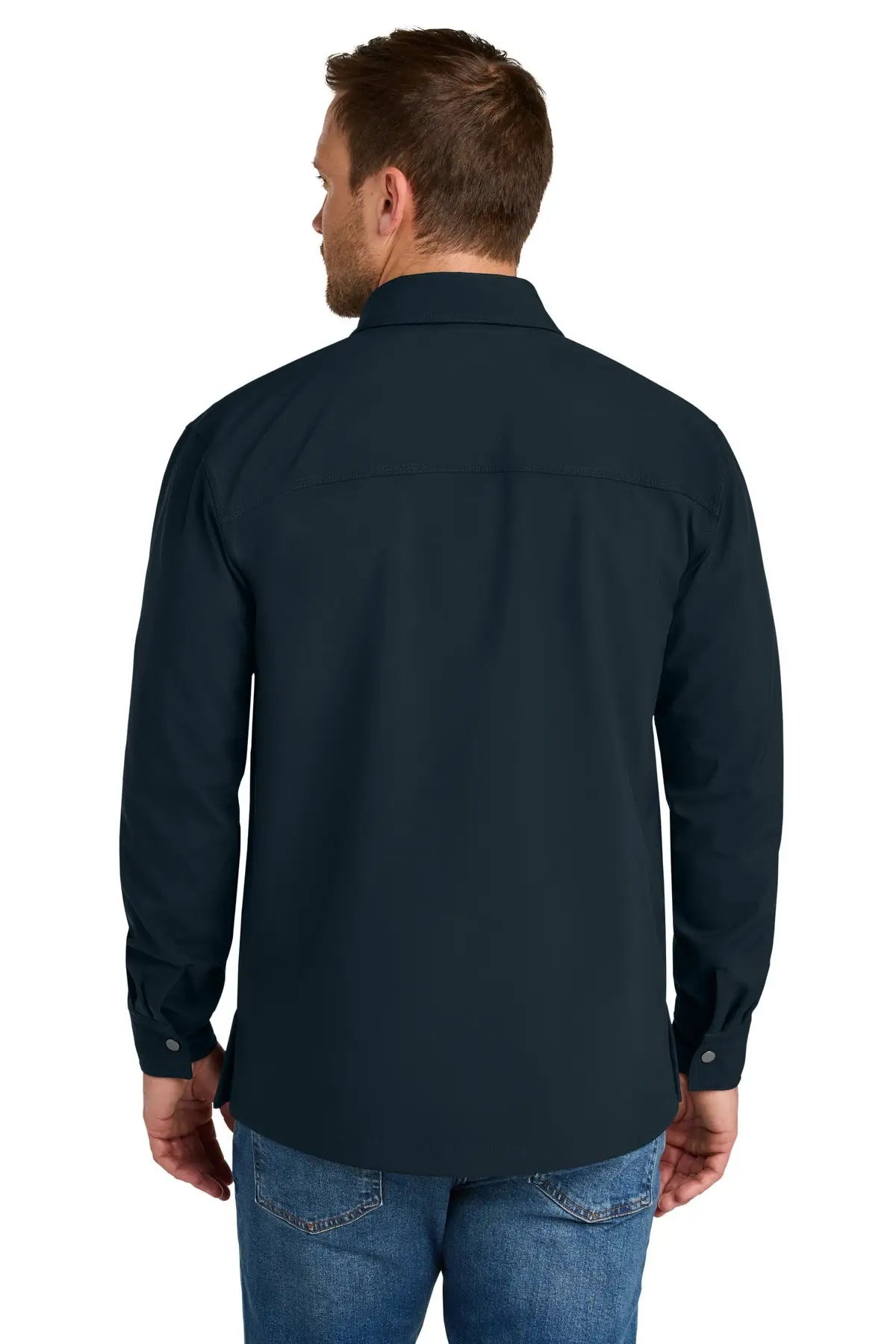Cornerstone Csj73 Soft Shell Shirt Jacket - Navy