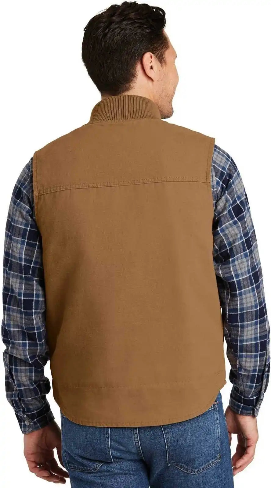 Cornerstone Csv40 Washed Duck Cloth Vest - Brown