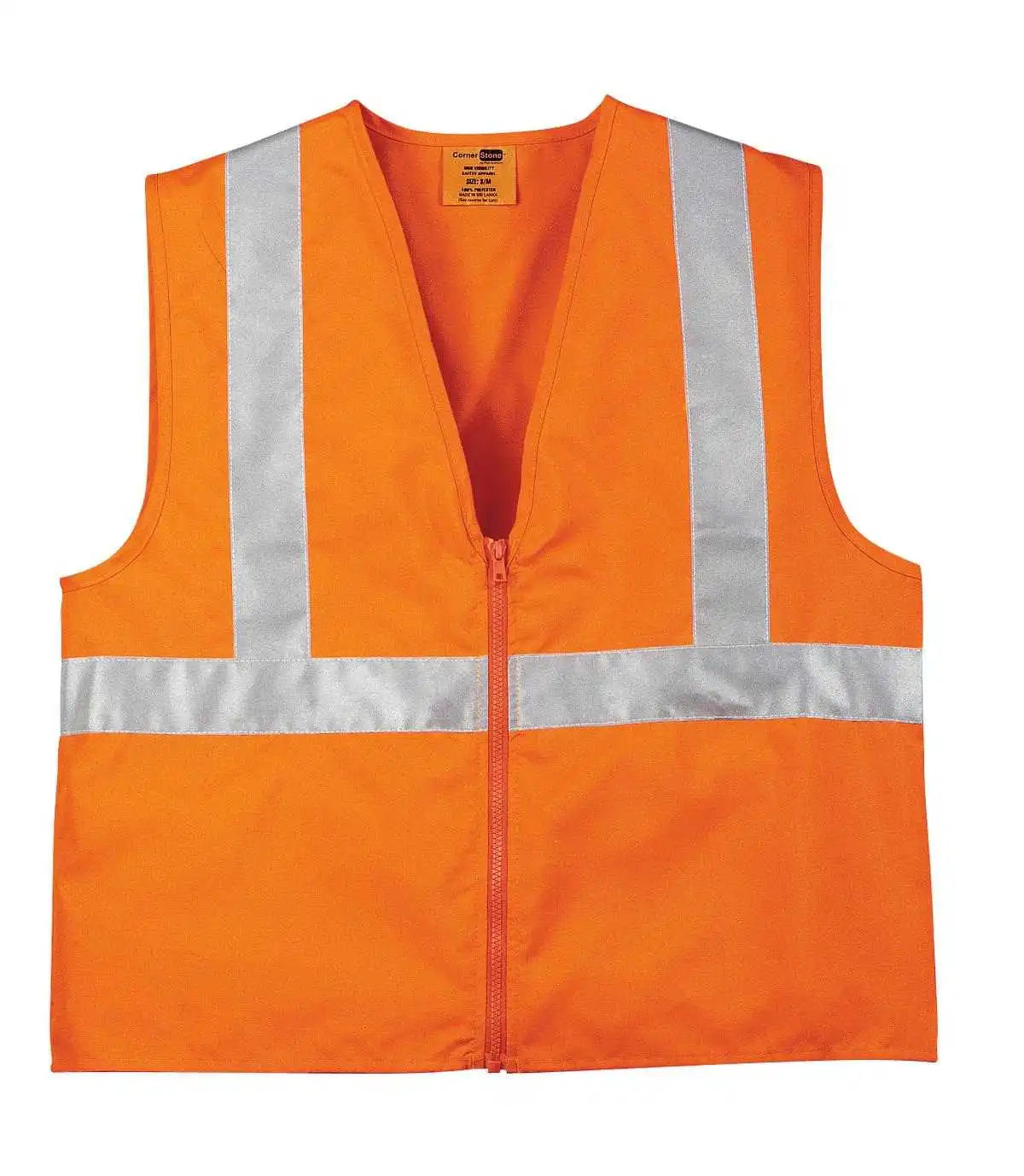 Cornerstone Csv400 Ansi 107 Class 2 Safety Vest - Yellow Reflective