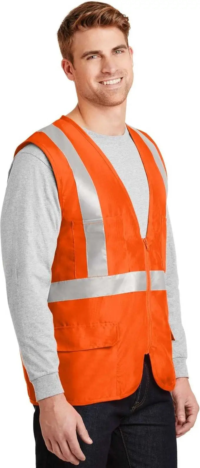 Cornerstone Csv405 Ansi 107 Class 2 Mesh Back Safety Vest - Orange