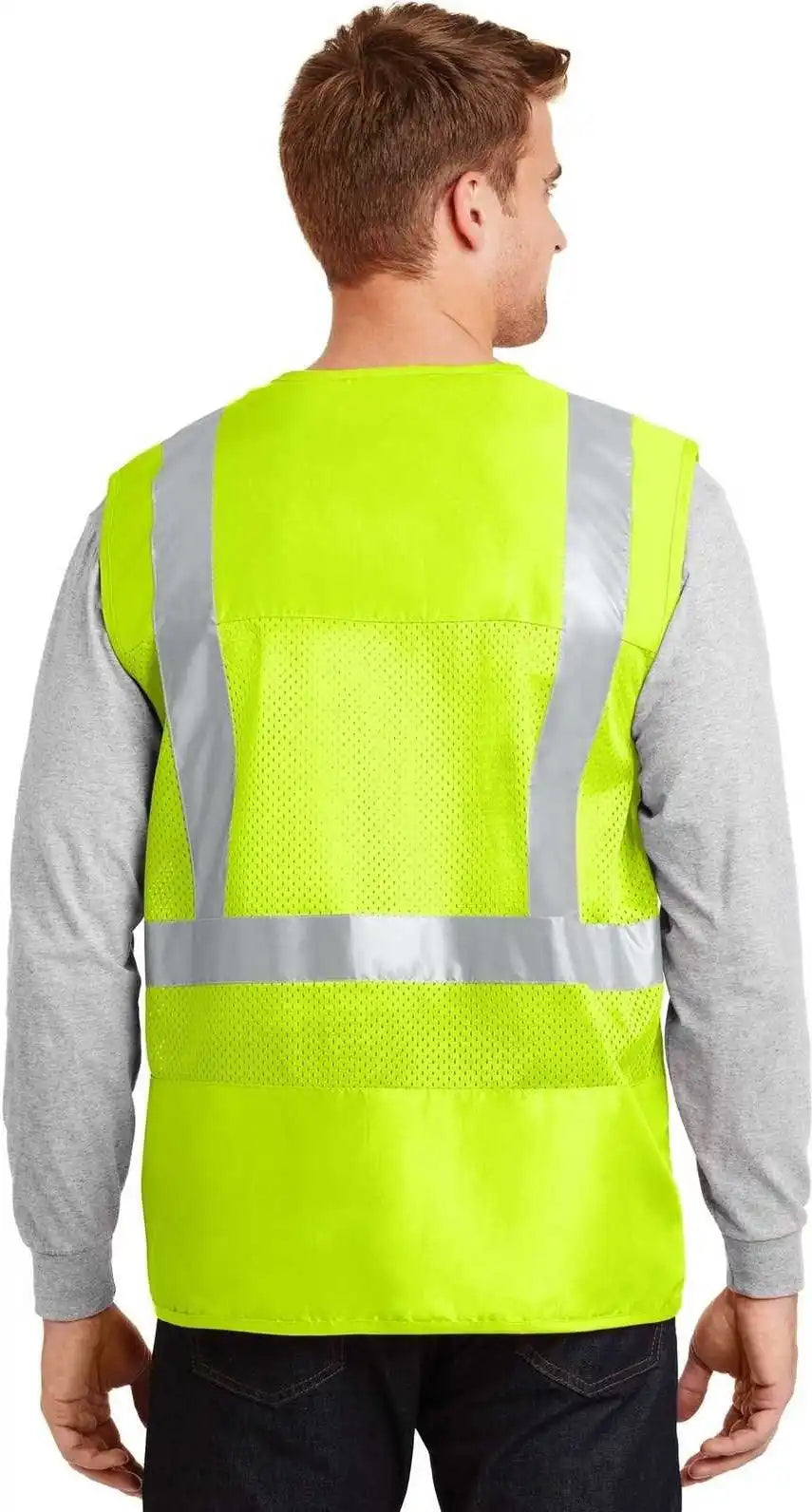 Cornerstone Csv405 Ansi 107 Class 2 Mesh Back Safety Vest Yellow