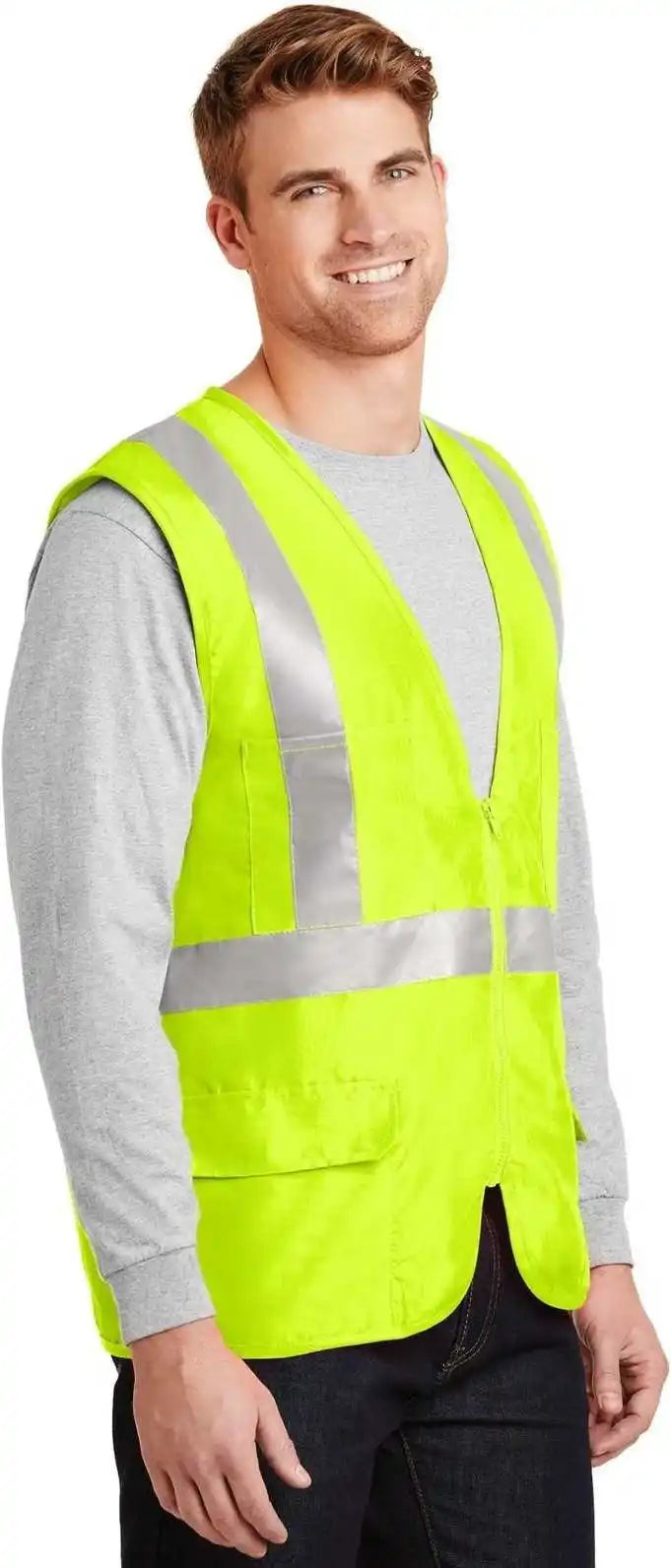 Cornerstone Csv405 Ansi 107 Class 2 Mesh Back Safety Vest Yellow