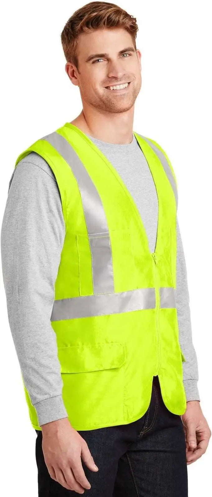 Cornerstone Csv405 Ansi 107 Class 2 Mesh Back Safety Vest - Yellow