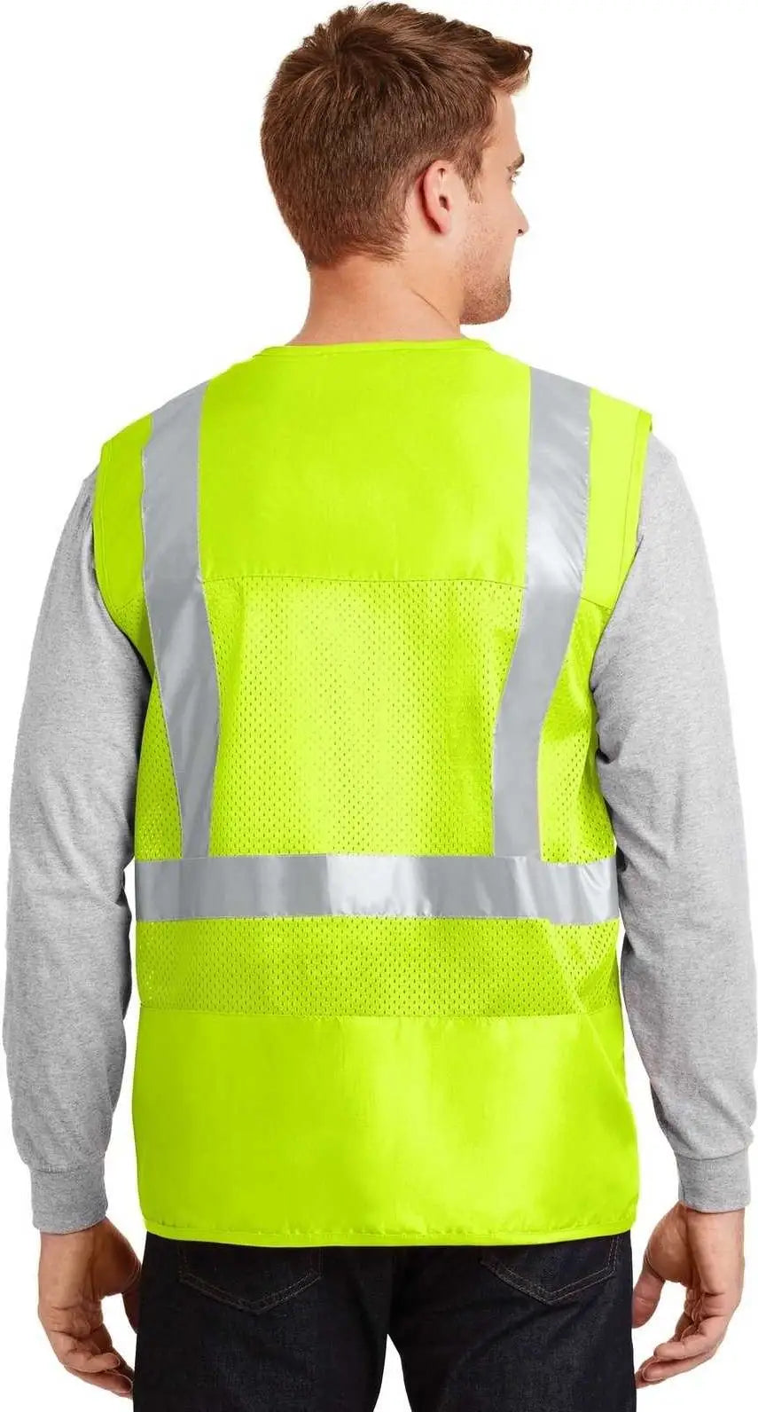 Cornerstone Csv405 Ansi 107 Class 2 Mesh Back Safety Vest - Yellow
