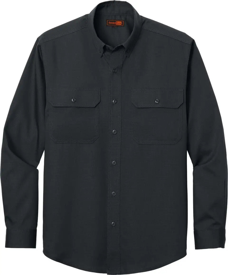 Cornerstone Csw174 Long Sleeve Select Ripstop Shirt - Echo Steel