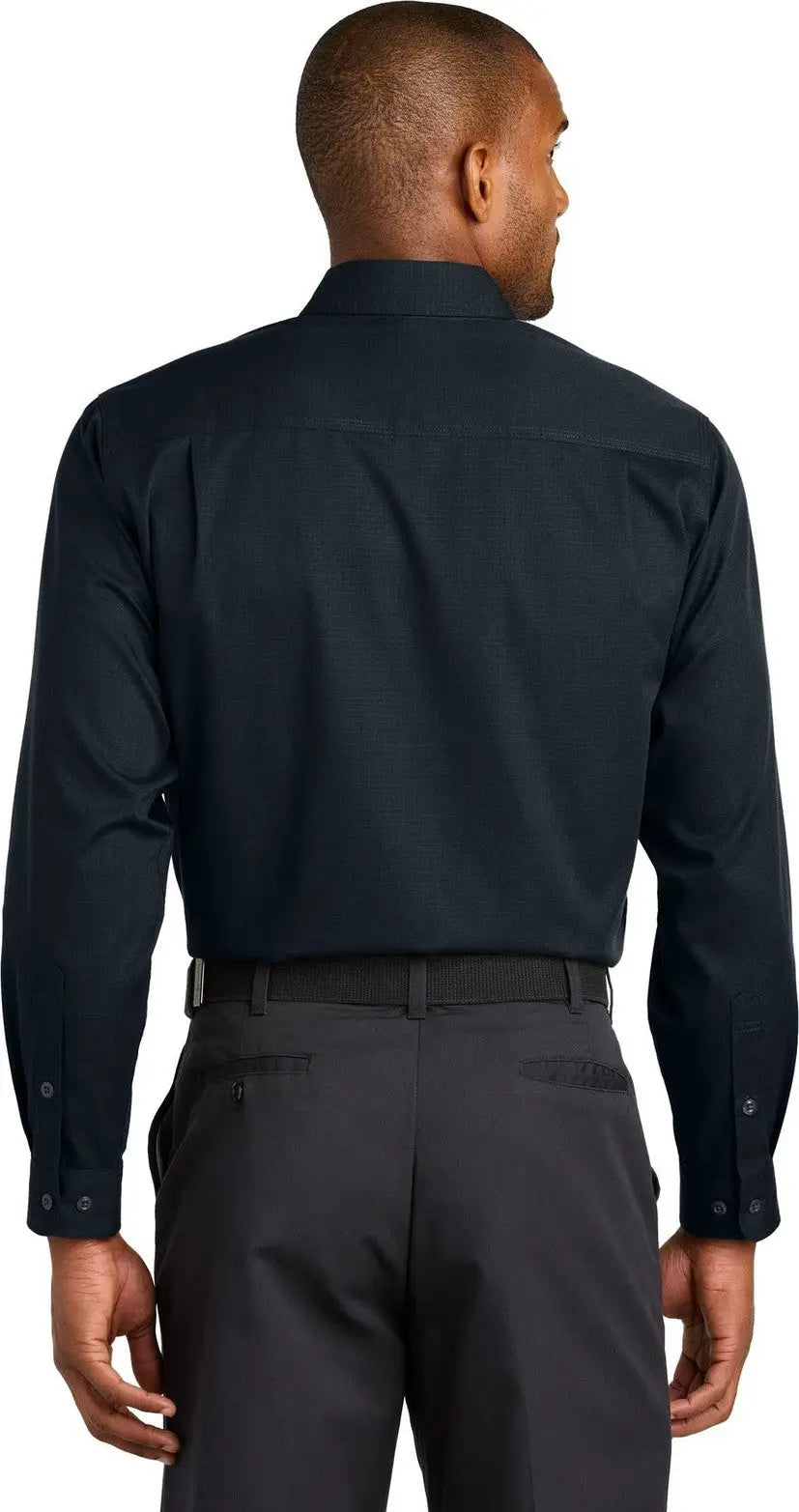 Cornerstone Csw174 Long Sleeve Select Ripstop Shirt - Navy Blue