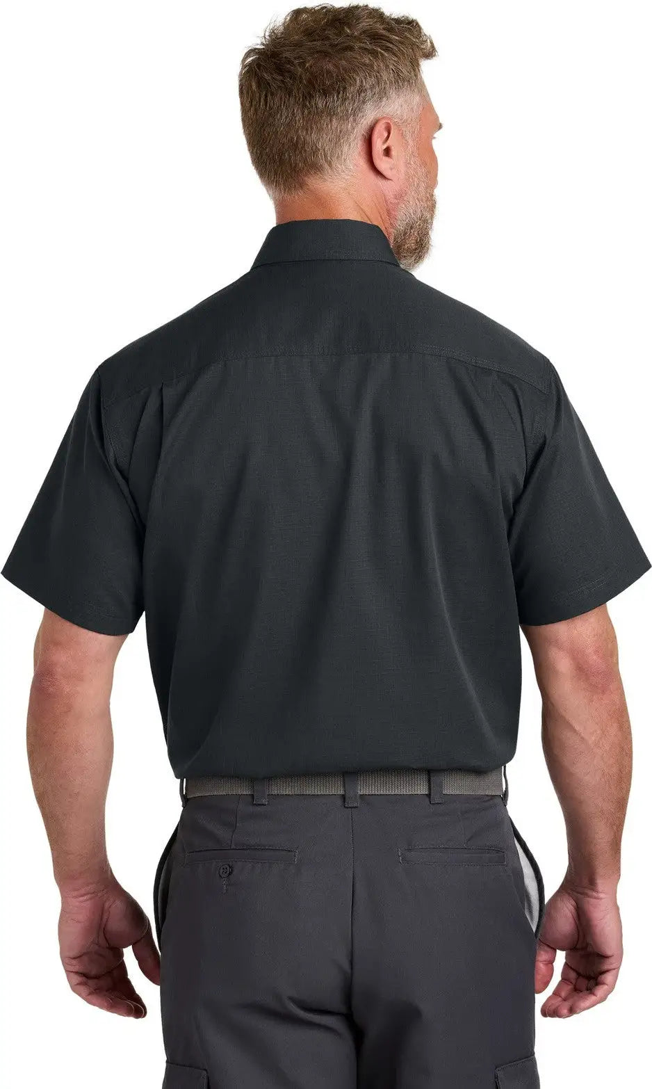 Cornerstone Csw175 Short Sleeve Select Ripstop Shirt - Echo Steel