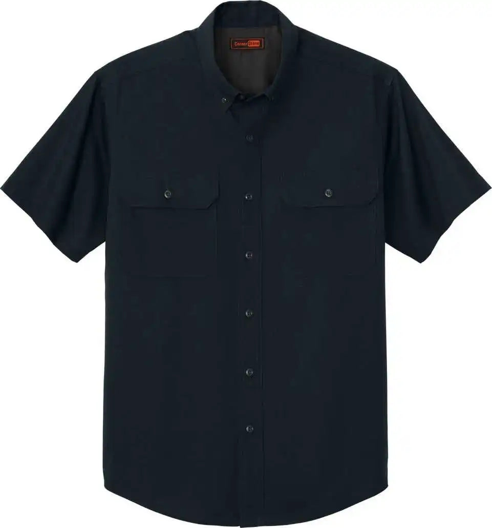 Cornerstone Csw175 Short Sleeve Select Ripstop Shirt Navy Blue