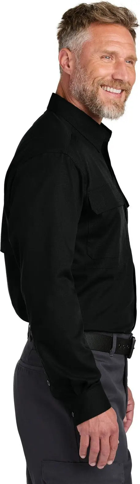 Cornerstone Csw176 Long Sleeve Select Tactical Shirt - Black