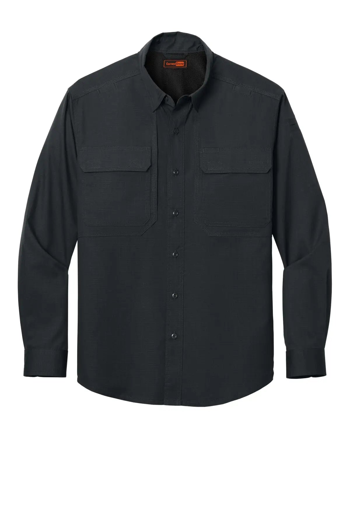 Cornerstone Csw176 Long Sleeve Select Tactical Shirt - Echo Steel