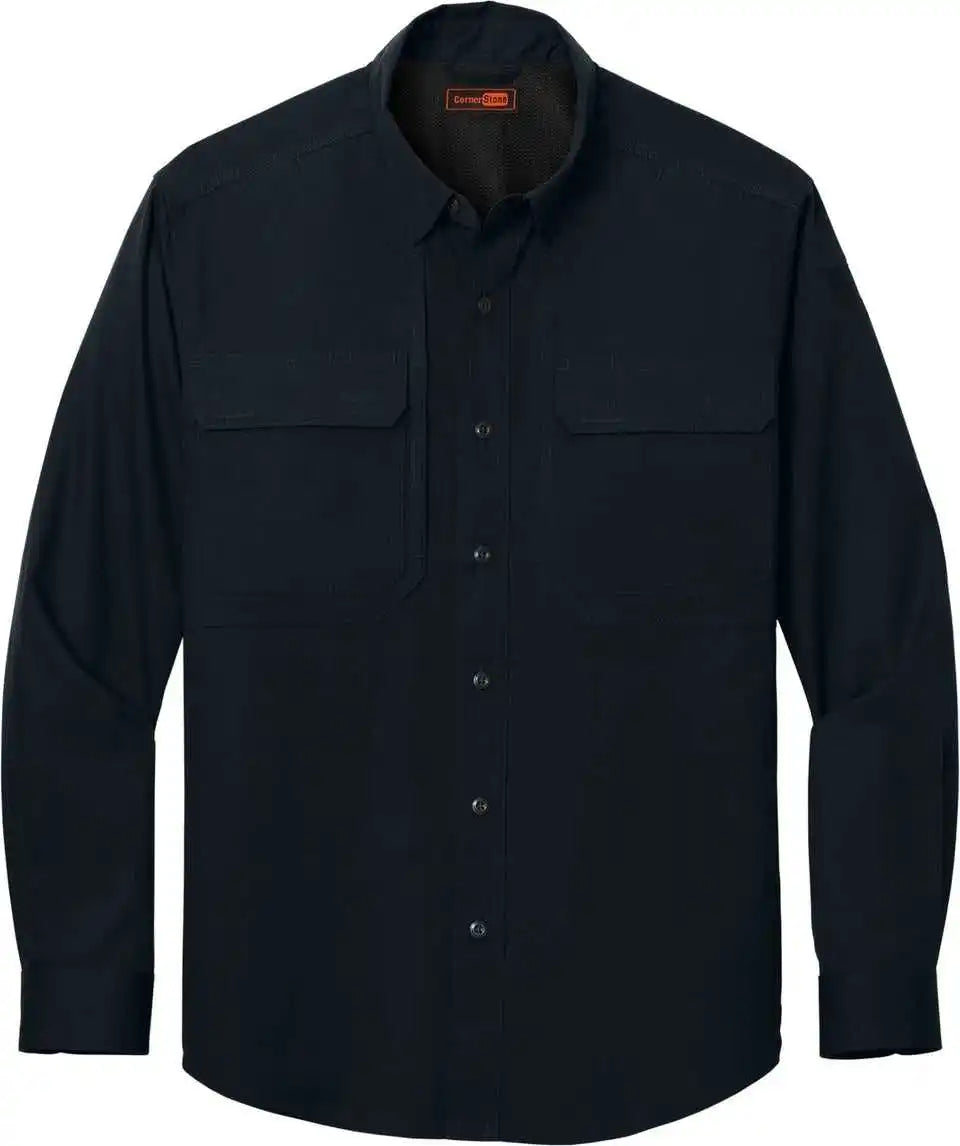 Cornerstone Csw176 Long Sleeve Select Tactical Shirt Navy Blue