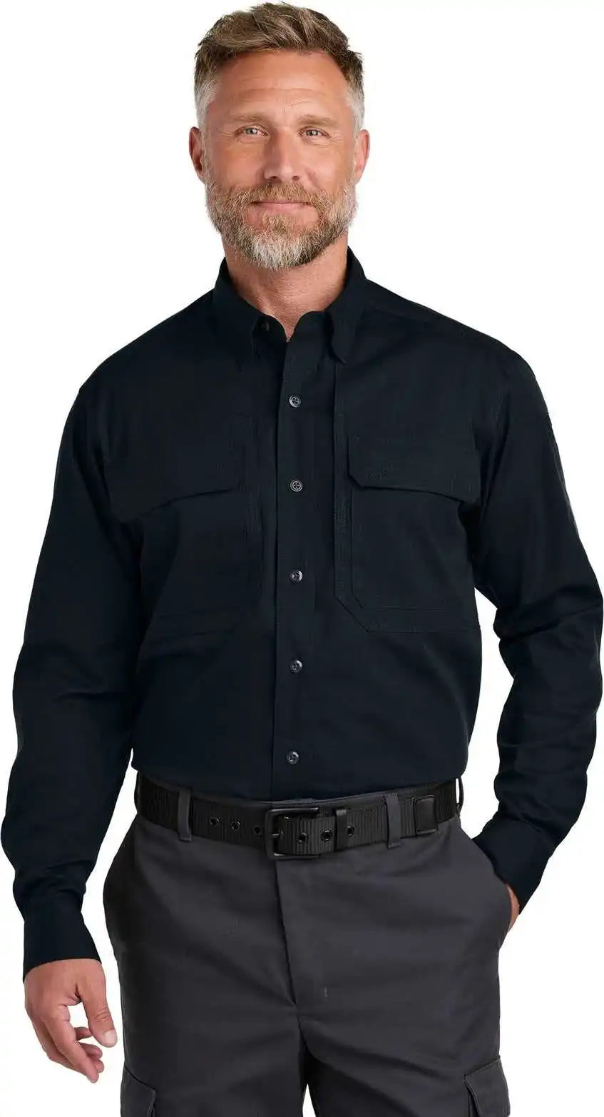 Cornerstone Csw176 Long Sleeve Select Tactical Shirt Navy Blue