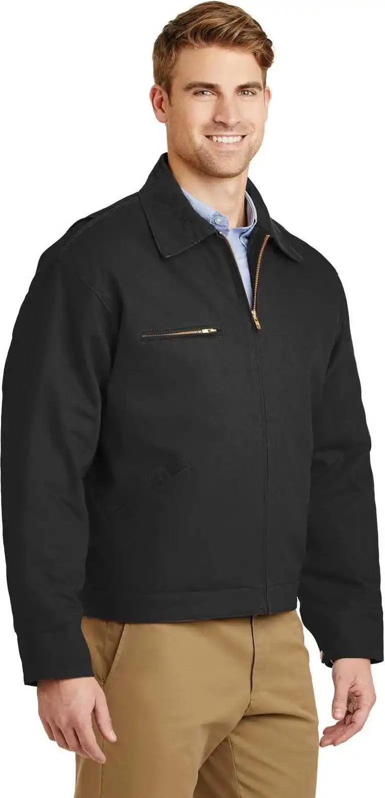 Cornerstone J763 Duck Cloth Work Jacket - Black