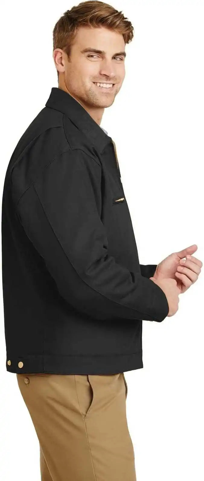 Cornerstone J763 Duck Cloth Work Jacket - Black
