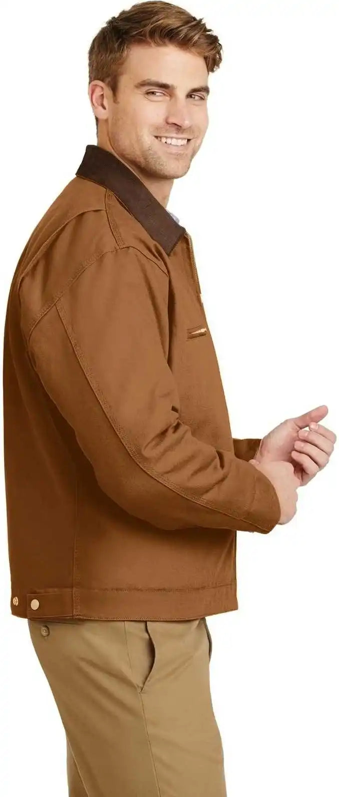 Cornerstone J763 Duck Cloth Work Jacket Brown