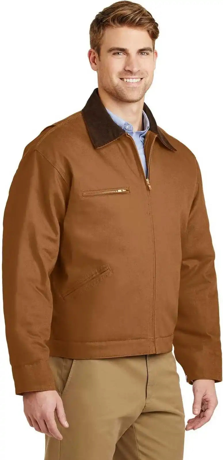 Cornerstone J763 Duck Cloth Work Jacket Brown