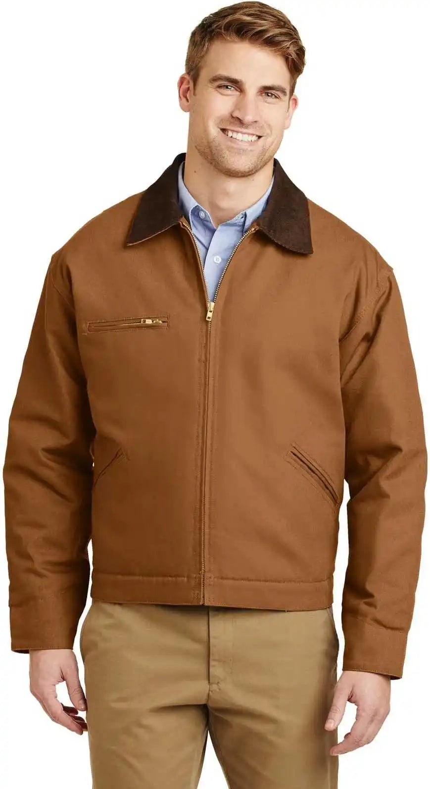 Cornerstone J763 Duck Cloth Work Jacket Brown
