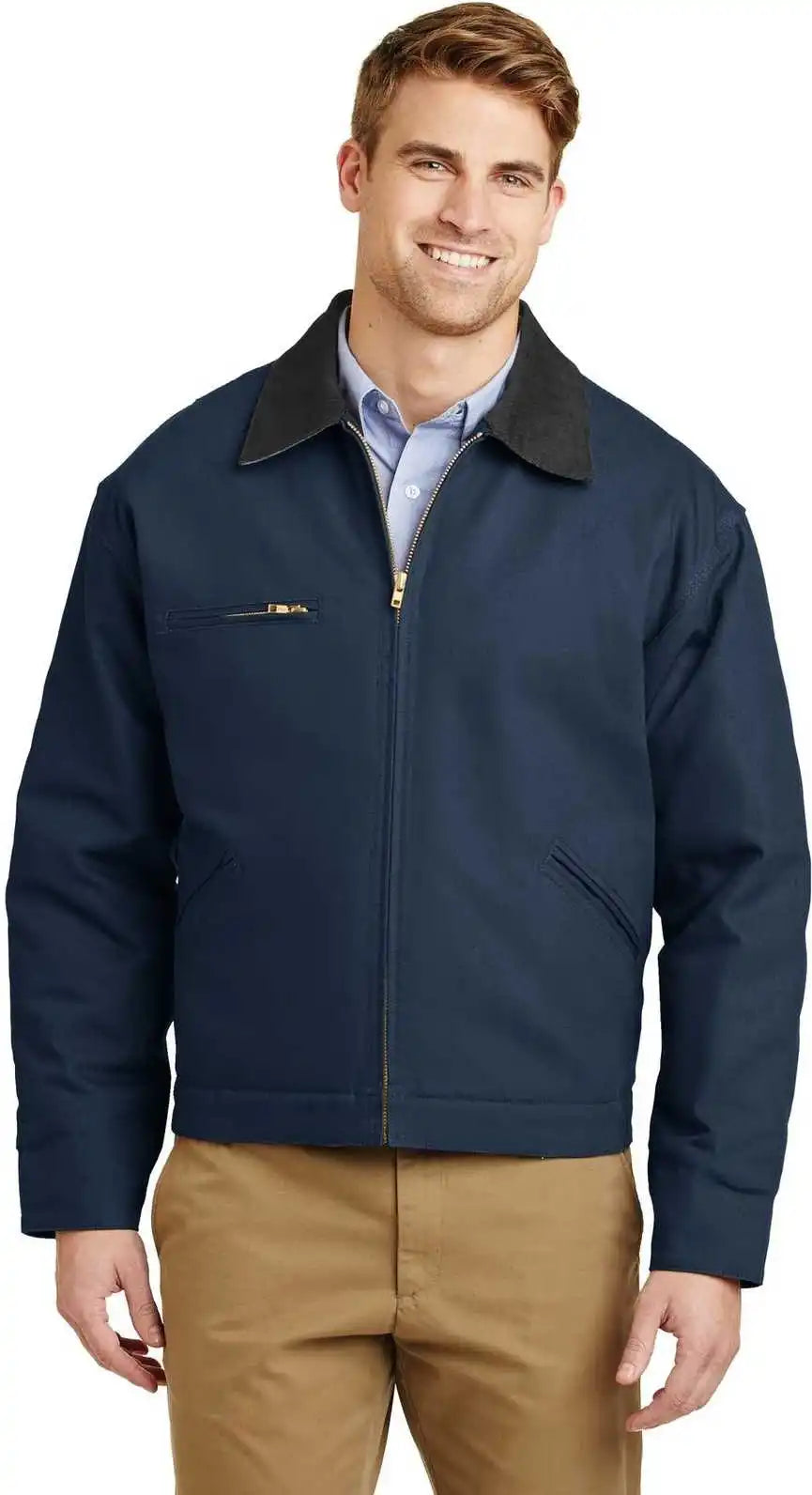 Cornerstone J763 Duck Cloth Work Jacket - Navy Black