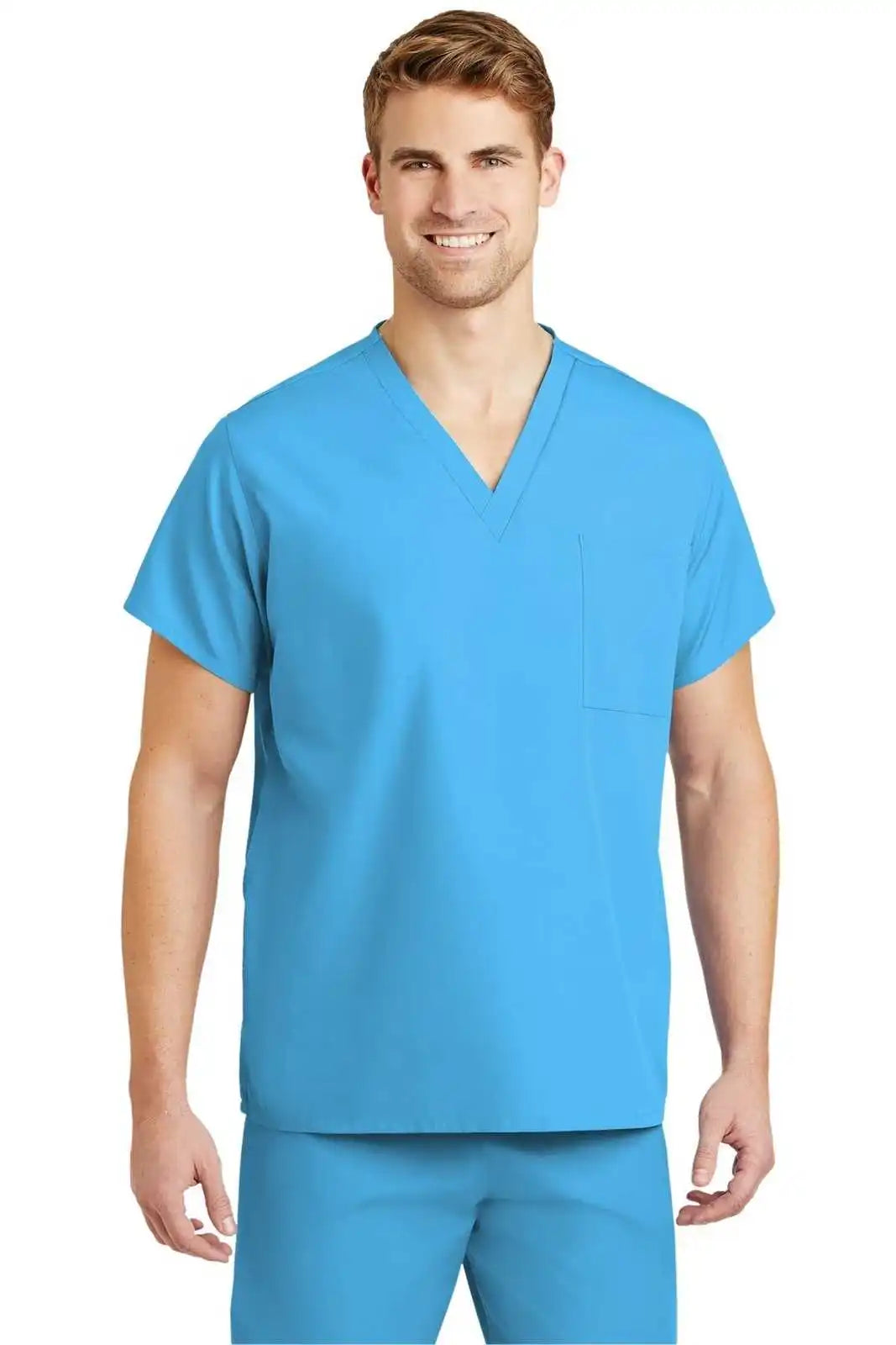 Cornerstone Scrubtop Unisex V-neck Scrub Top - Turquoise