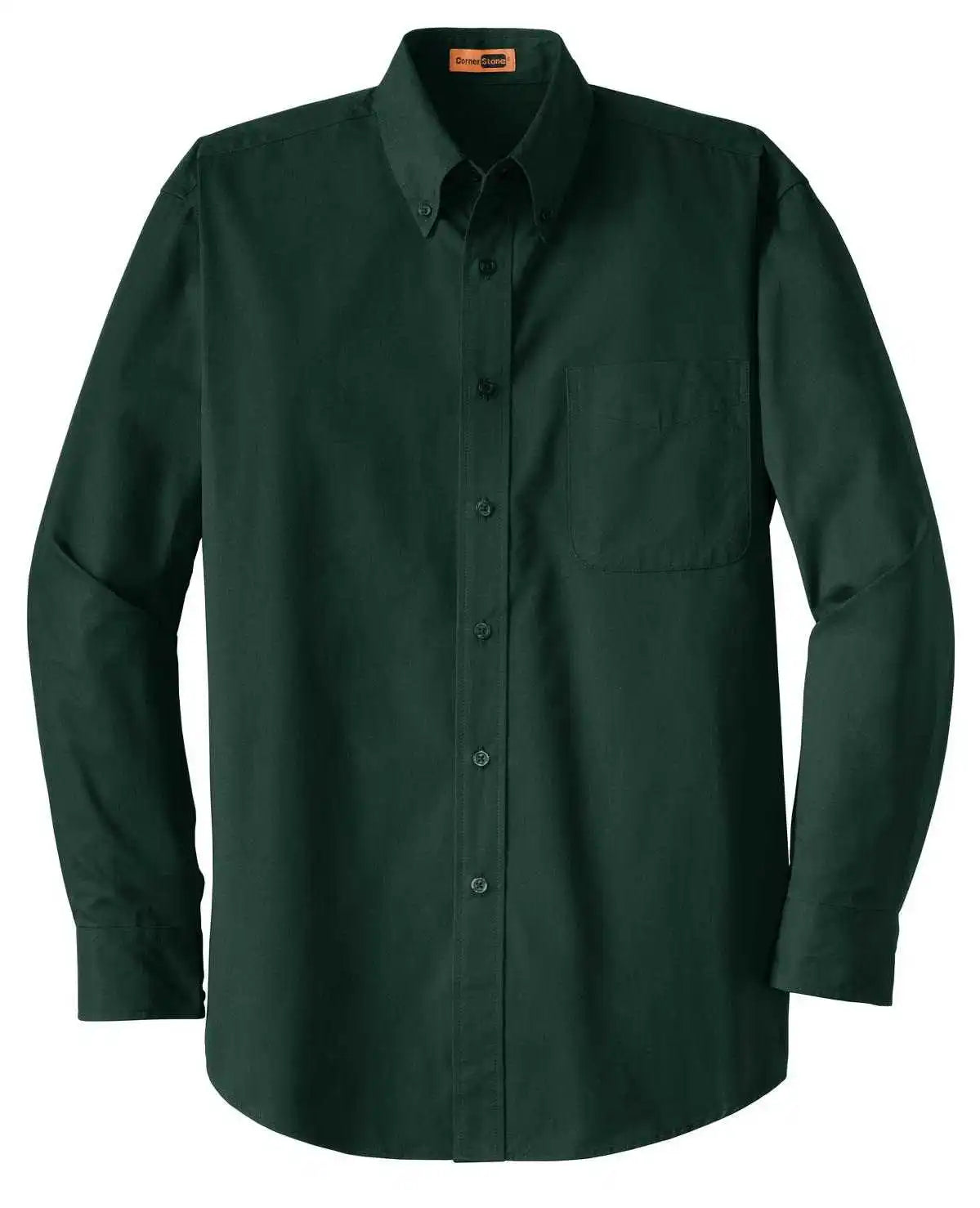 Cornerstone Sp17 Long Sleeve Superpro Twill Shirt - Dark Green