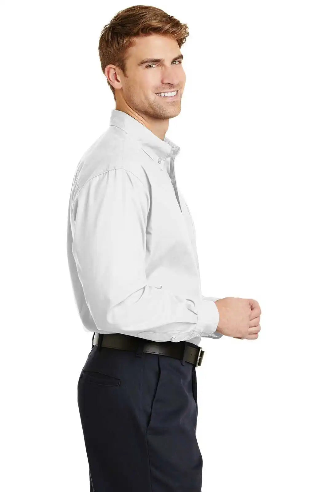 Cornerstone Sp17 Long Sleeve Superpro Twill Shirt - White
