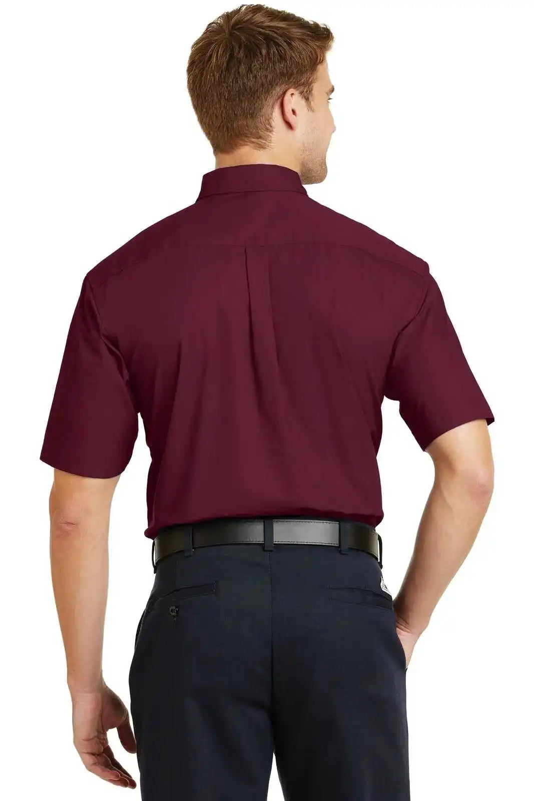 Cornerstone Sp18 Short Sleeve Superpro Twill Shirt - Burgundy