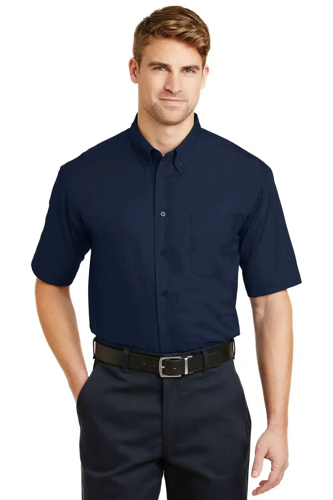 Cornerstone Sp18 Short Sleeve Superpro Twill Shirt - Navy
