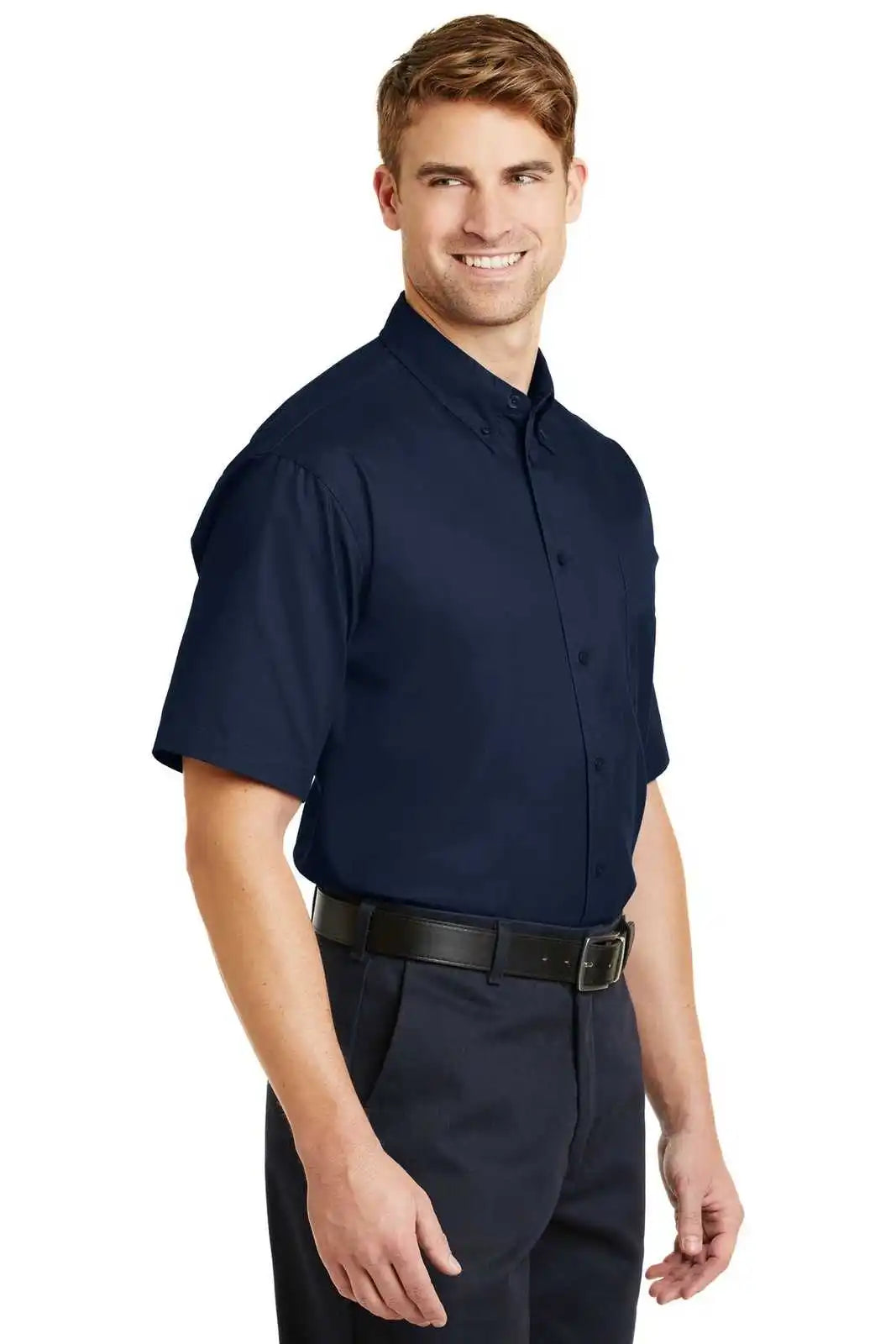 Cornerstone Sp18 Short Sleeve Superpro Twill Shirt - Navy
