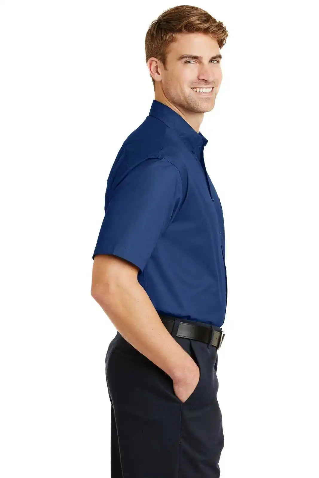 Cornerstone Sp18 Short Sleeve Superpro Twill Shirt - Royal
