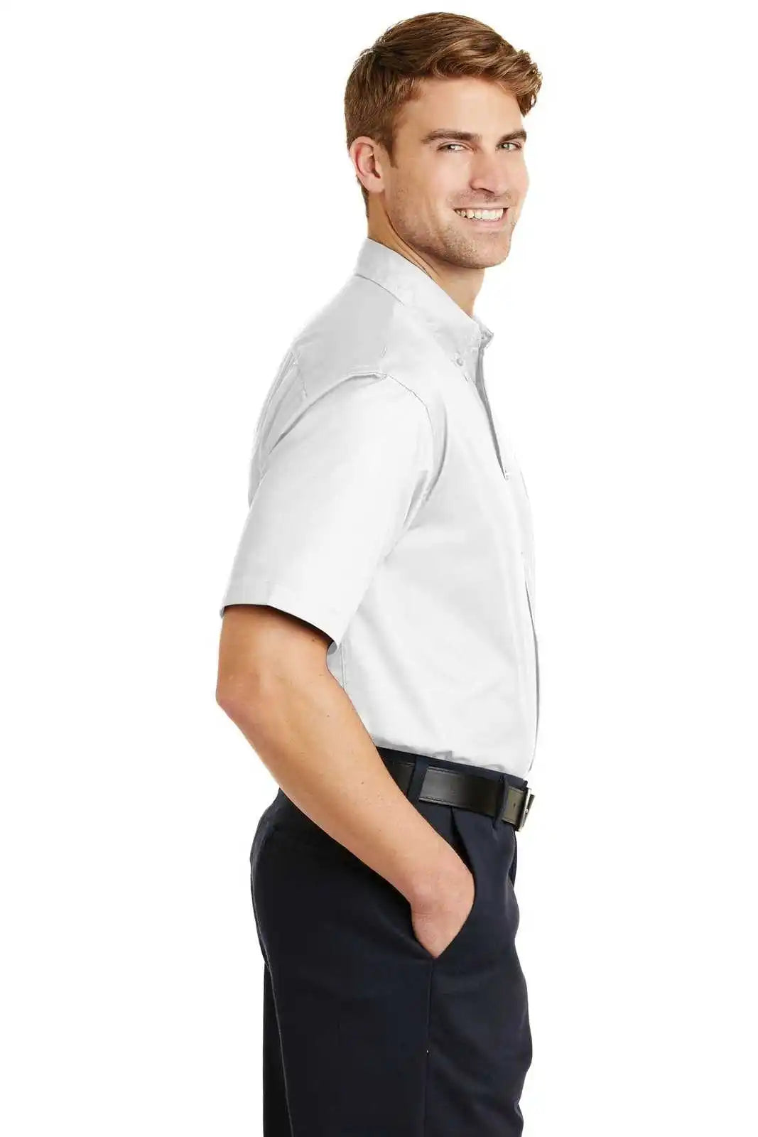 Cornerstone Sp18 Short Sleeve Superpro Twill Shirt - White