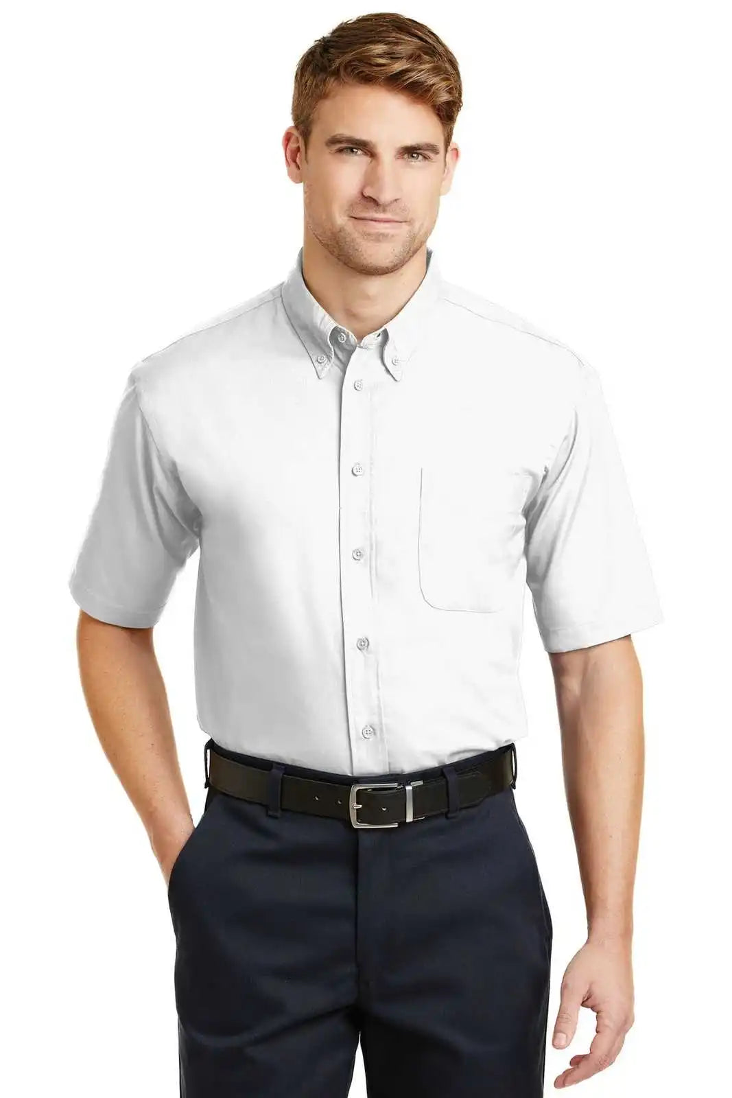 Cornerstone Sp18 Short Sleeve Superpro Twill Shirt - White