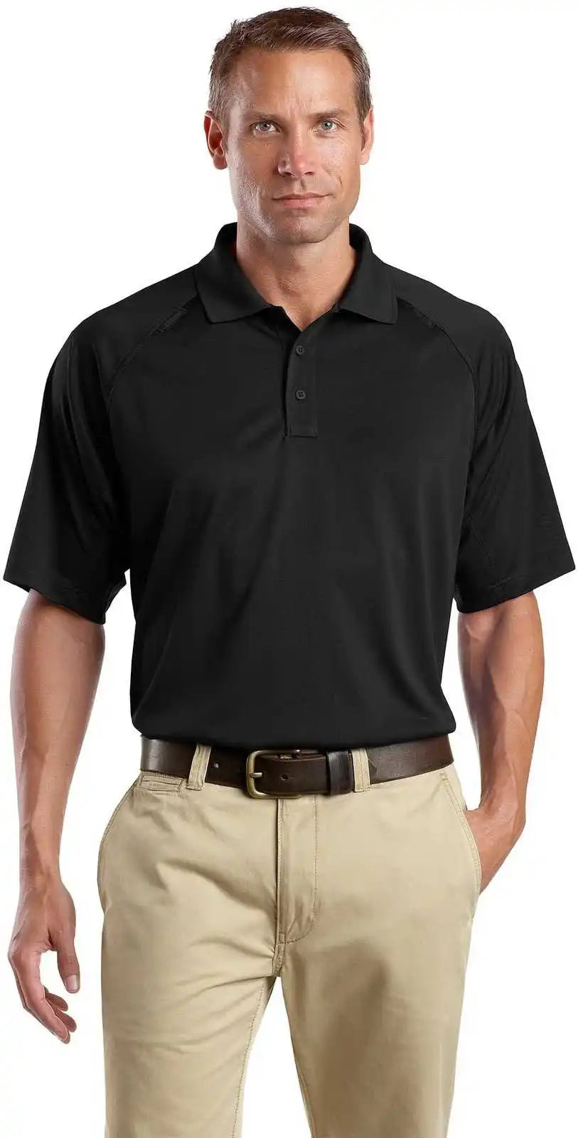 Cornerstone Tlcs410 Tall Select Snag Proof Tactical Polo Black