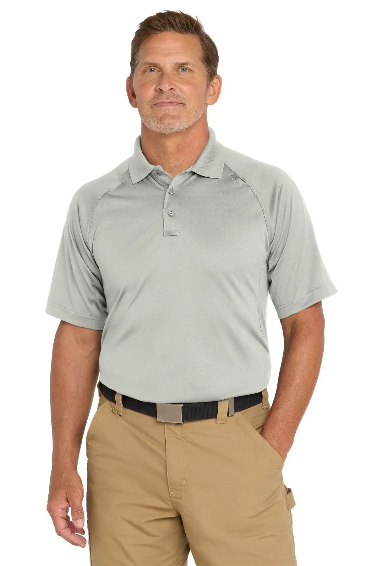 Cornerstone Tlcs410 Tall Select Snag-proof Tactical Polo - Light Gray