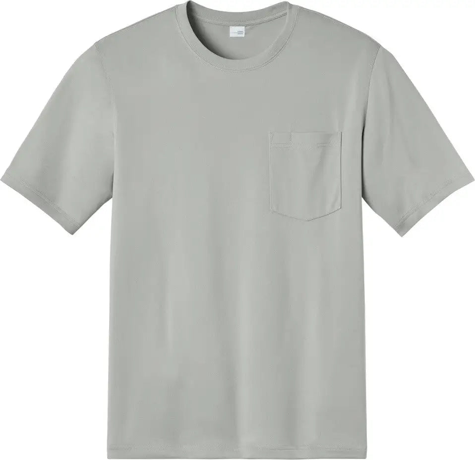 Cornerstone Tlcs440p Tall Workwear Pro Short Sleeve Pocket Tee - Light Gray