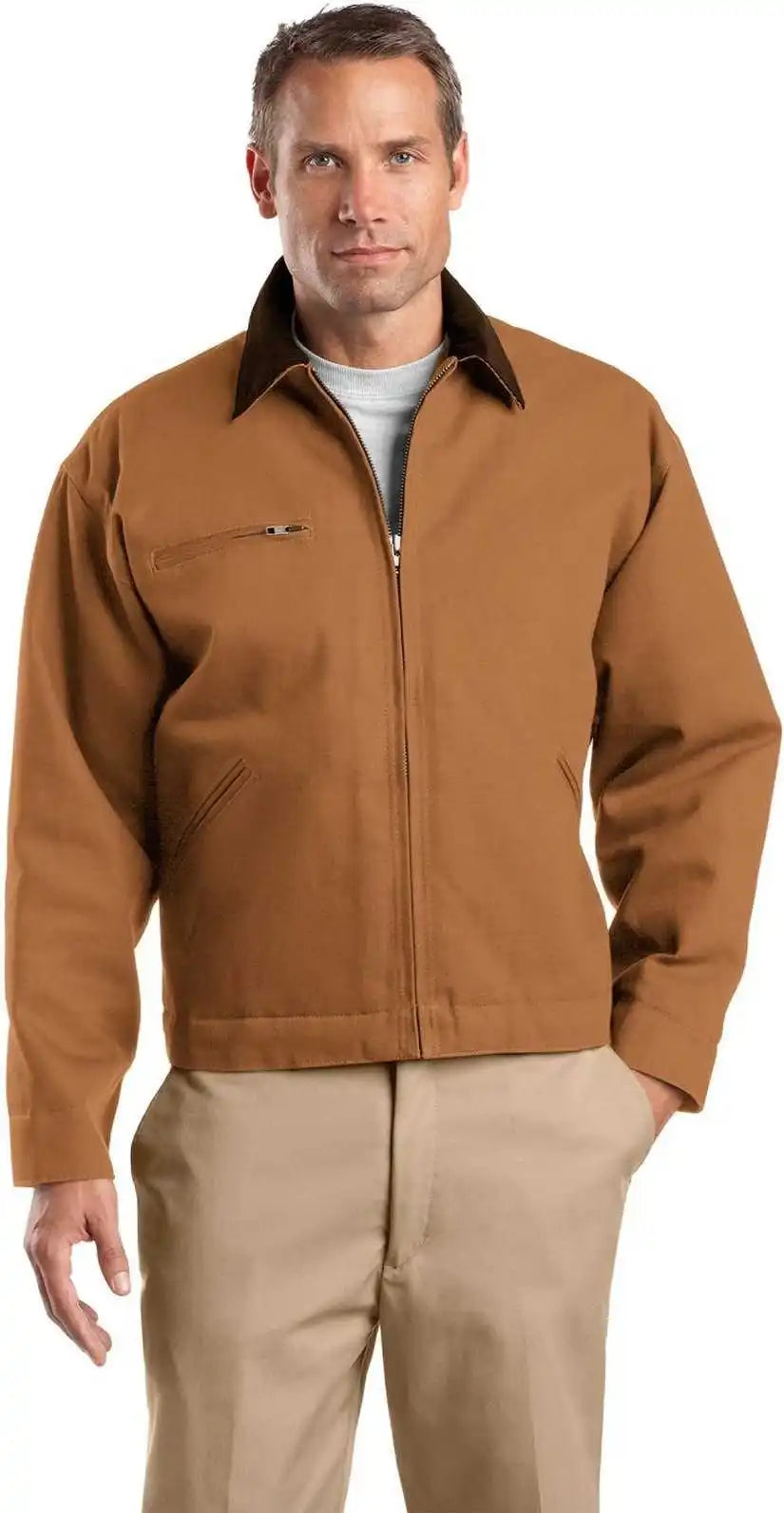 Cornerstone Tlj763 Tall Duck Cloth Work Jacket - Brown